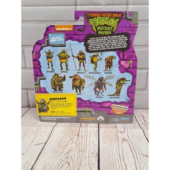 Teenage Mutant Ninja Turtles Leonardo The Leader Action Figure 4+ Playmates Toys - Picture 7 of 7
